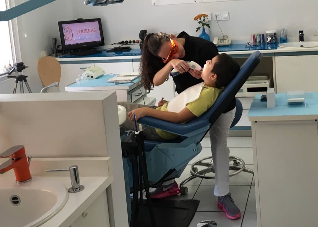 Orthodontic treatment with young patient